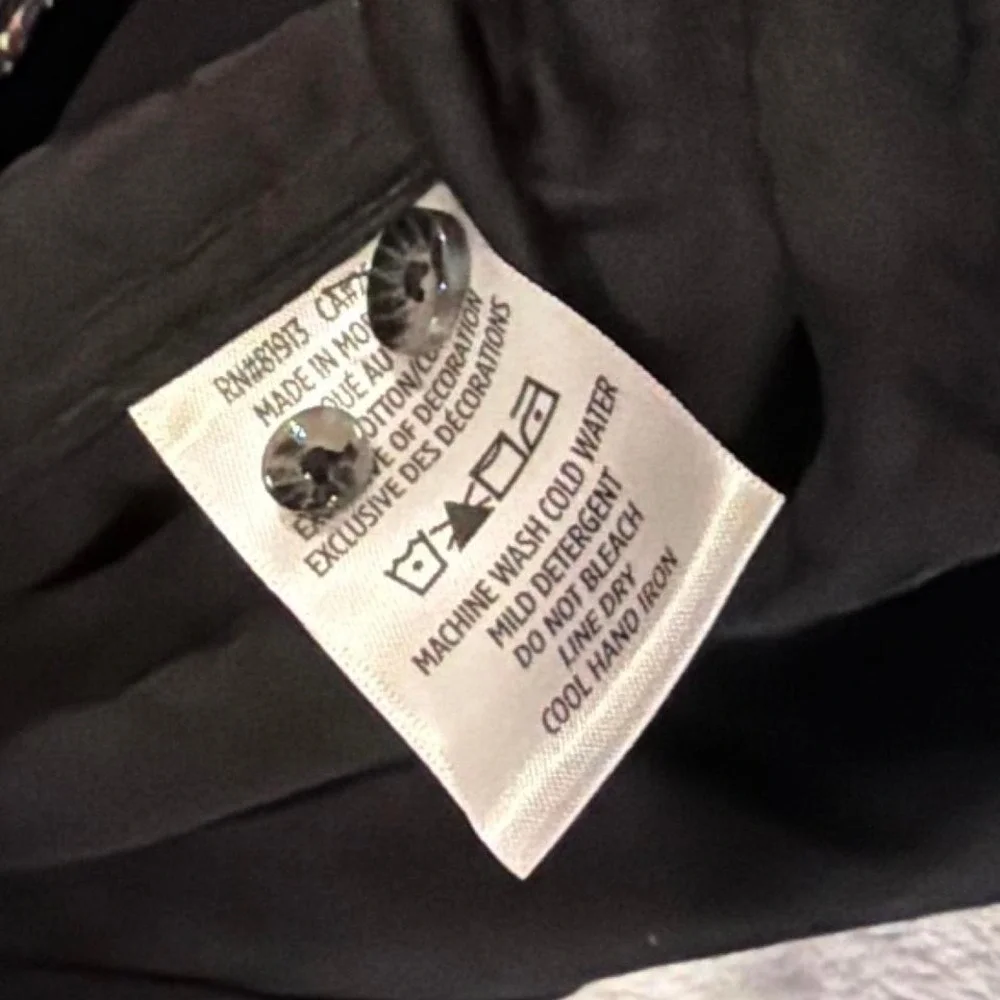 Limited Edition Robert‎ Graham Subtle Geometric Textured Black Button Up | 2XL